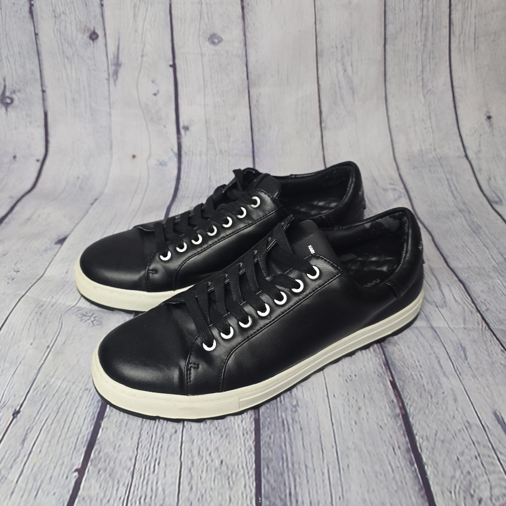 Karl Lagerfeld Black and White Men's Sneakers Size 10